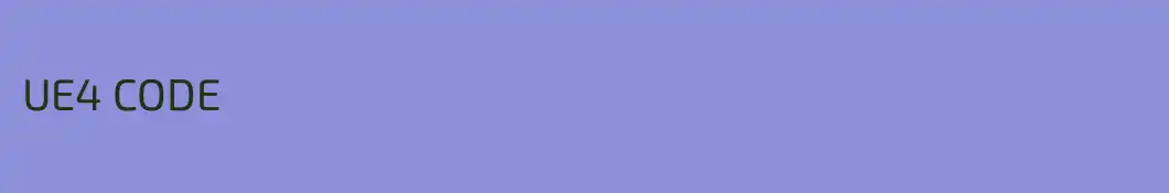 UE4 CODE